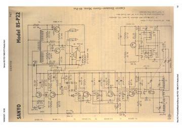 Sanyo 8S P22 schematic circuit diagram